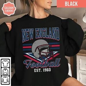 1960 New England Football Sweatshirt, The Pats, Retro New England